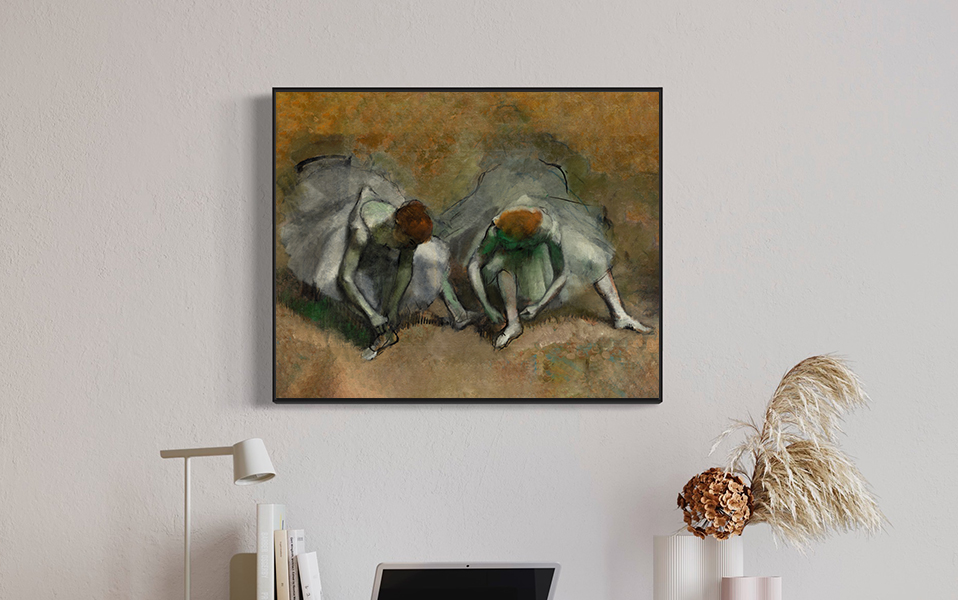 Degas Dancers artwork in minimalist interior